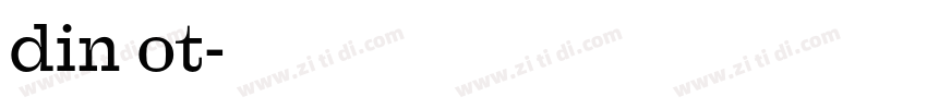 din ot字体转换
